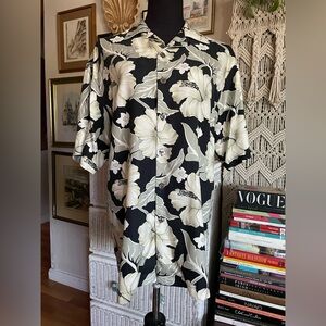 Floral silk shirt